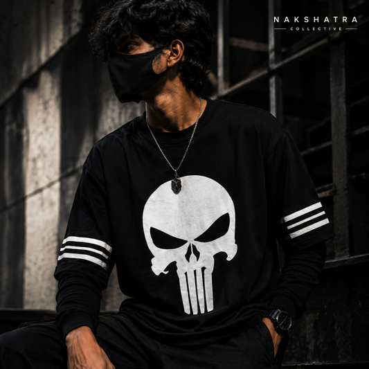 Punisher - Lost Artifact 02 | 240 GSM French Terry Oversized | Makda Collection |Graphic Printed T Shirts for Unisex | T-shirt