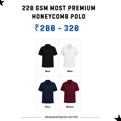 220 GSM polo t-shirts in Bulk