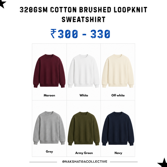 320 GSM Sweatshirts in Bulk