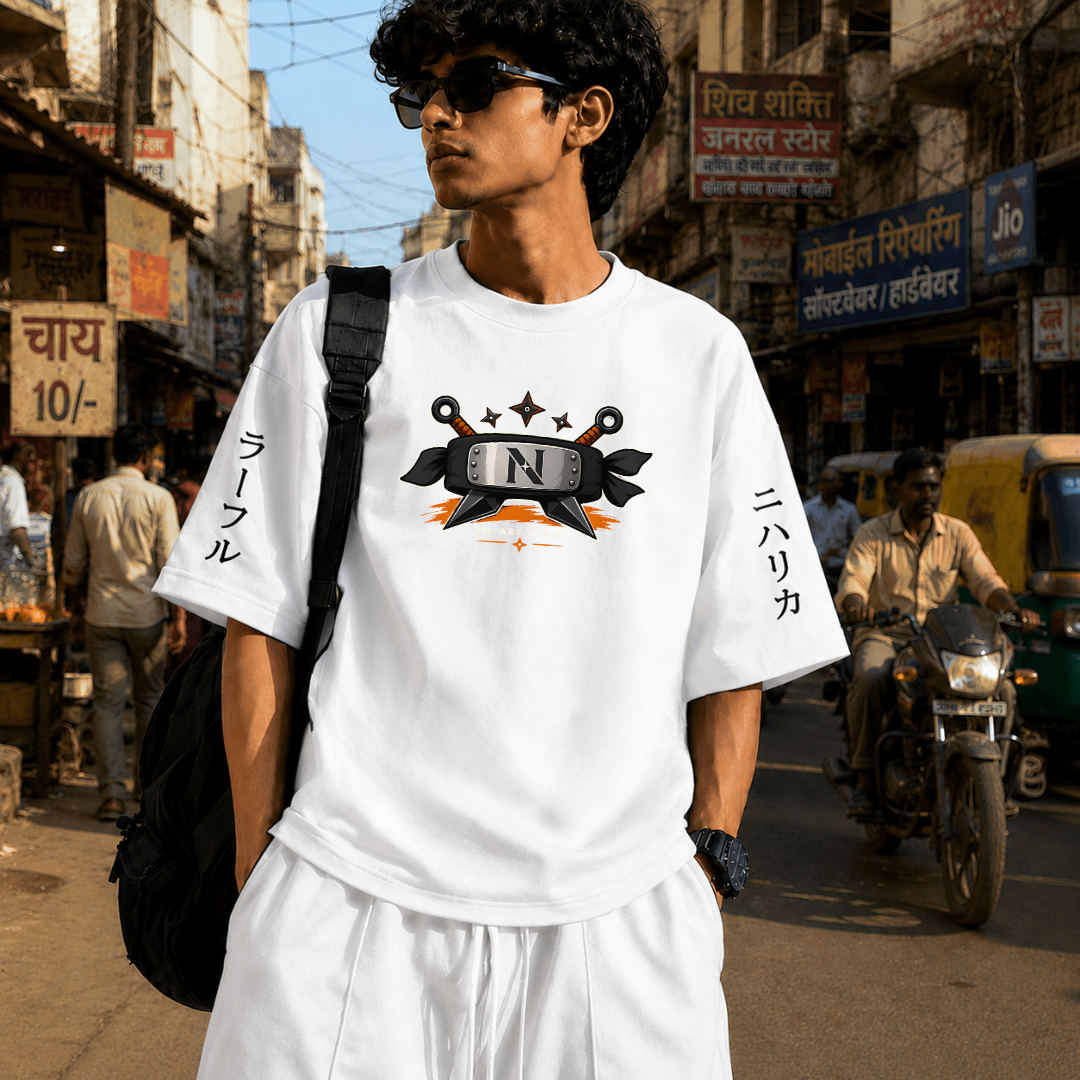 We Are Ninjas | 240 GSM French Terry Oversized | mascot Collection |Graphic Printed T Shirts for Unisex | T-shirt
