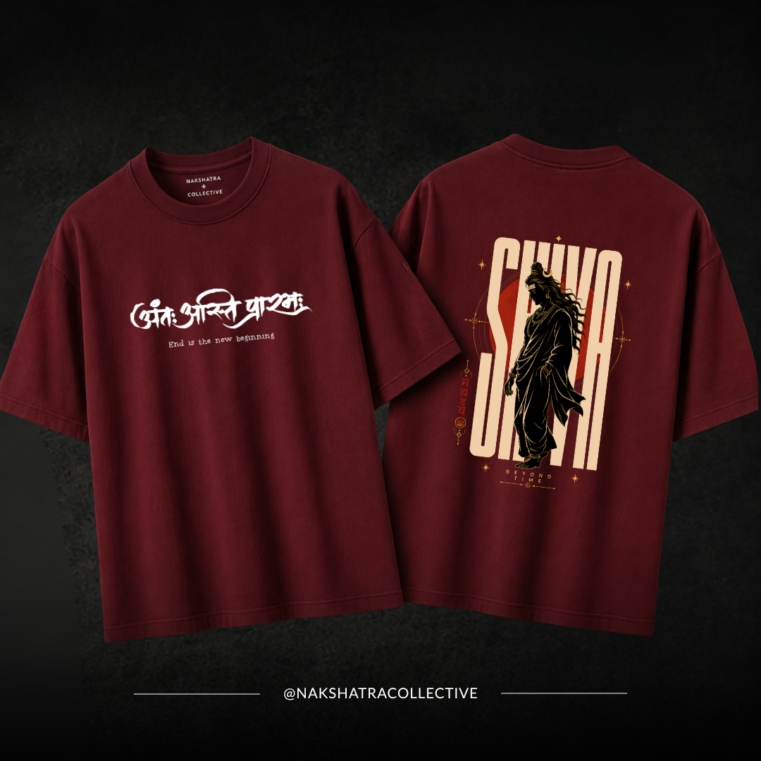 Lord Of Yogi | 240 GSM French Terry Oversized | First Blessing Collection |Graphic Printed T Shirts for Unisex | T-shirt
