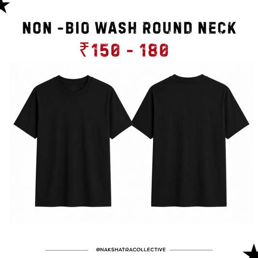 180 GSM Non -Bio Wash Round Neck t-shirt in Bulk