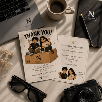 Custom Thankyou card for your brand With low MOQ and good quality