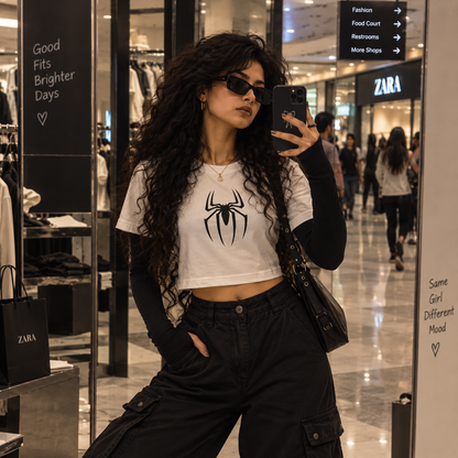 Spiddy Crop Top | Vaylkrie Power Awaken Collection | 180 GSM Crop Top