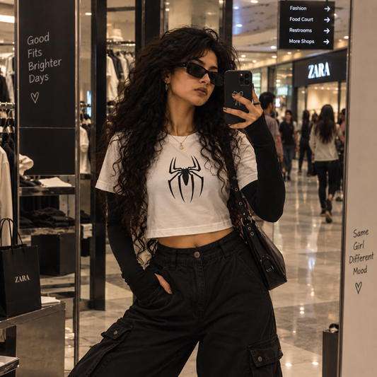 Spiddy Crop Top | Vaylkrie Power Awaken Collection | 180 GSM Crop Top
