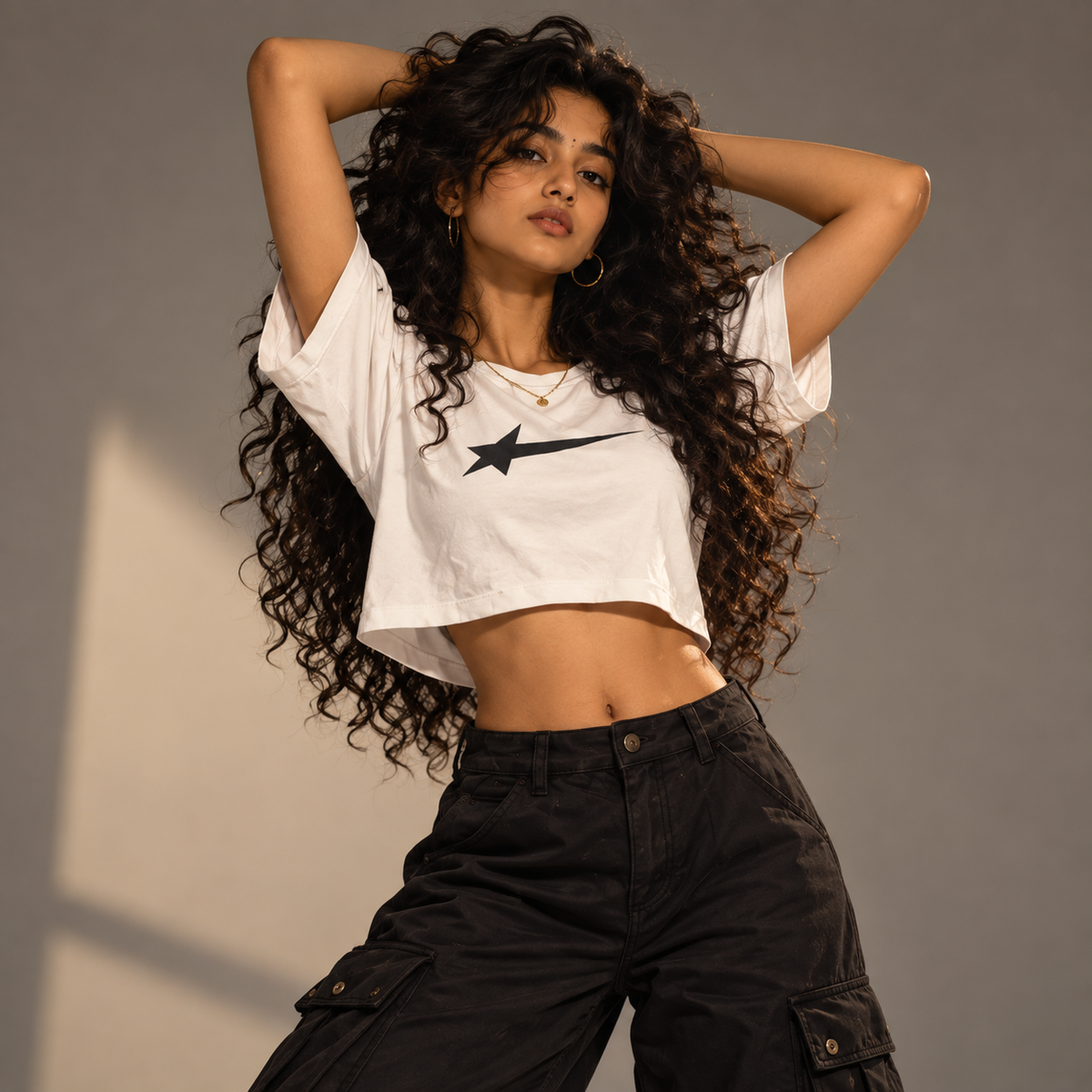 Vaylkrie Star Crop Top | Vaylkrie Power Awaken Collection | 180 GSM Crop Top