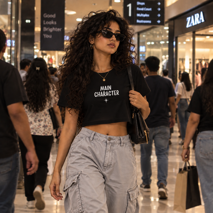 Main Character Crop Top | Vaylkrie Power Awaken Collection | 180 GSM Crop Top