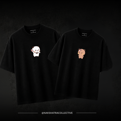 Ek Aur Khayega Oversized T-shirt | Couple Combo T-shirts in Custom Size | Yin & Yang Collection